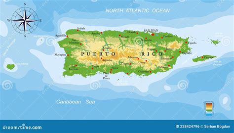 Puerto Rico Area Map .